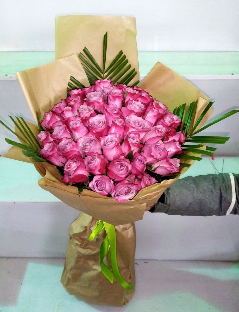 smart Buket sa pink ružom 480